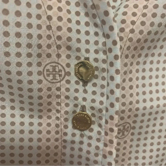 Tory Burch Sleeveless Silk Blend Blouse Size 4 - Picture 3 of 8